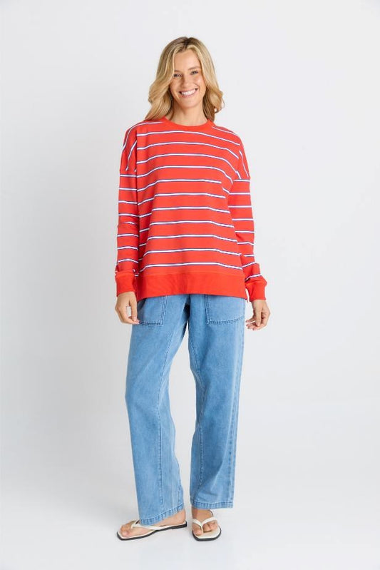 Betty Basics Ziggy Sweat (Red/White Stripe)