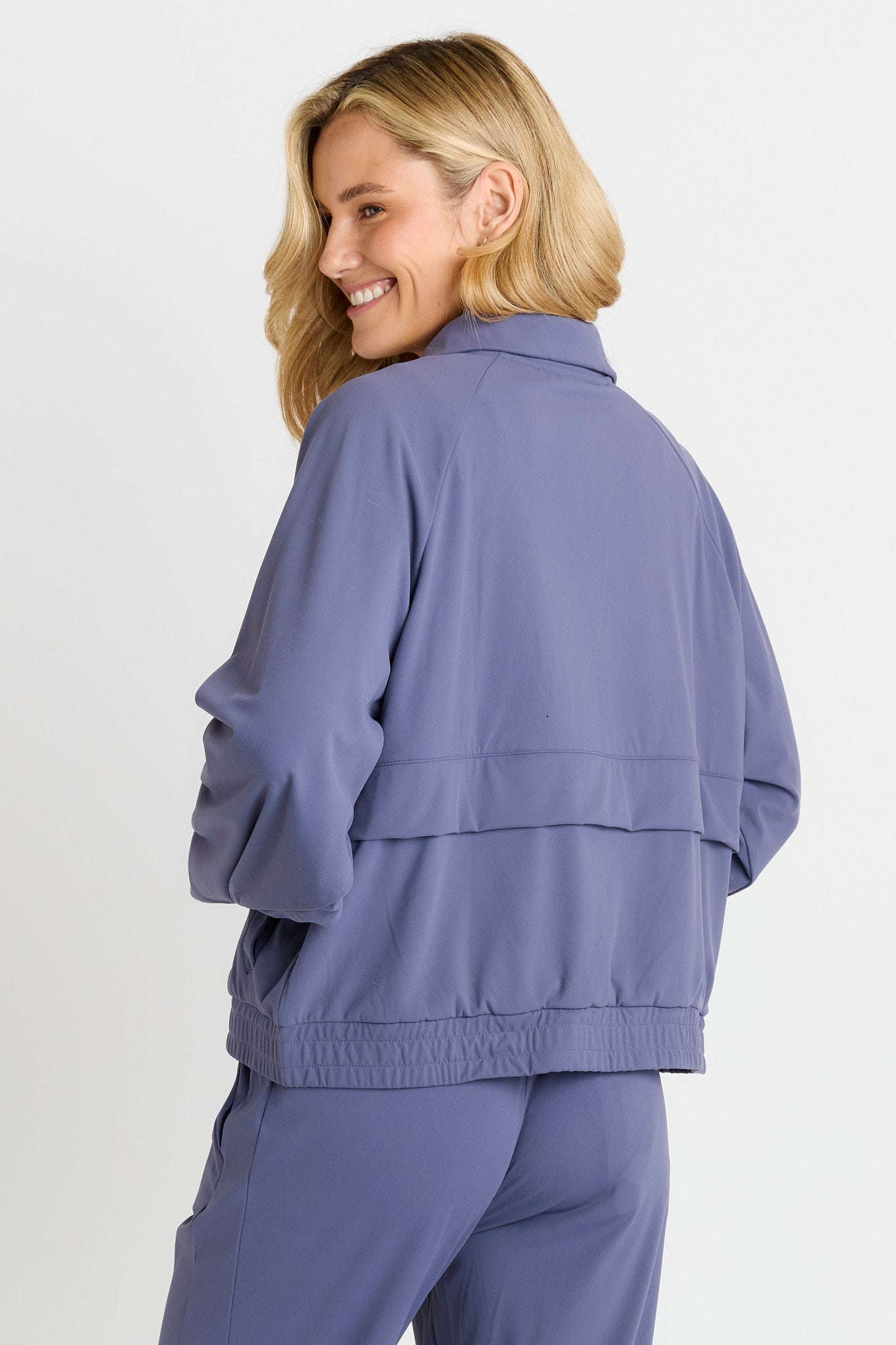 Betty Basics Milla Travel Jacket (Steel Blue)