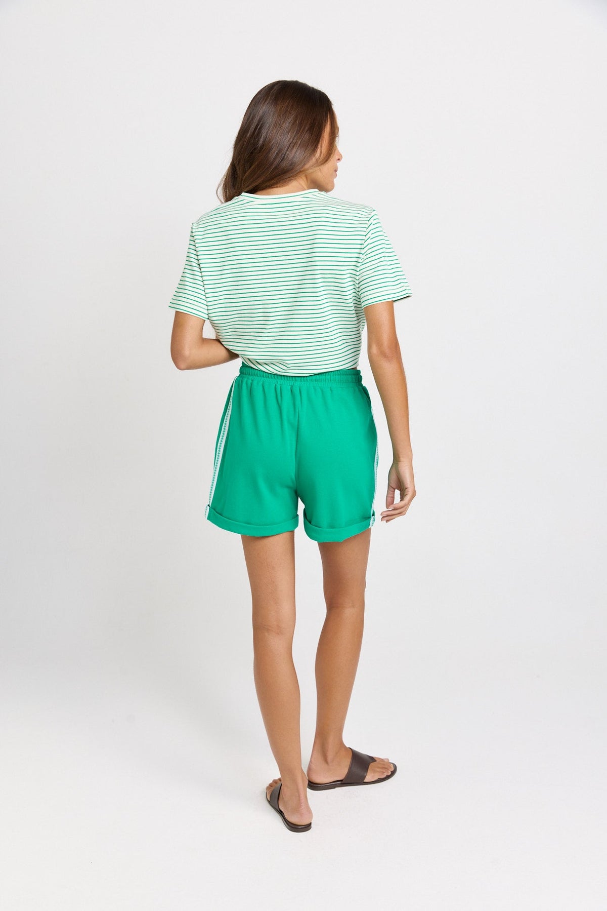 Betty Basics Nikki Cotton Relax Short (Green Lime)