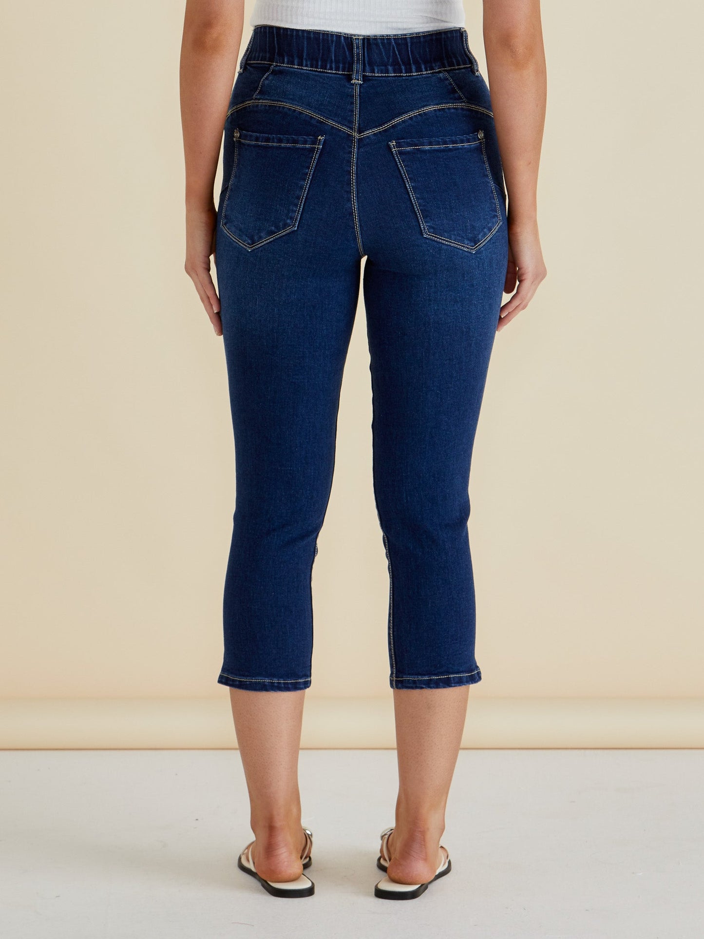 Betty Basics Camila Crop Jeans (Midnight Denim)