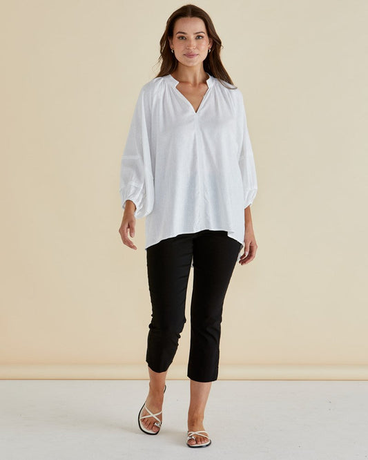 Betty Basics Grazia Blouse (White)