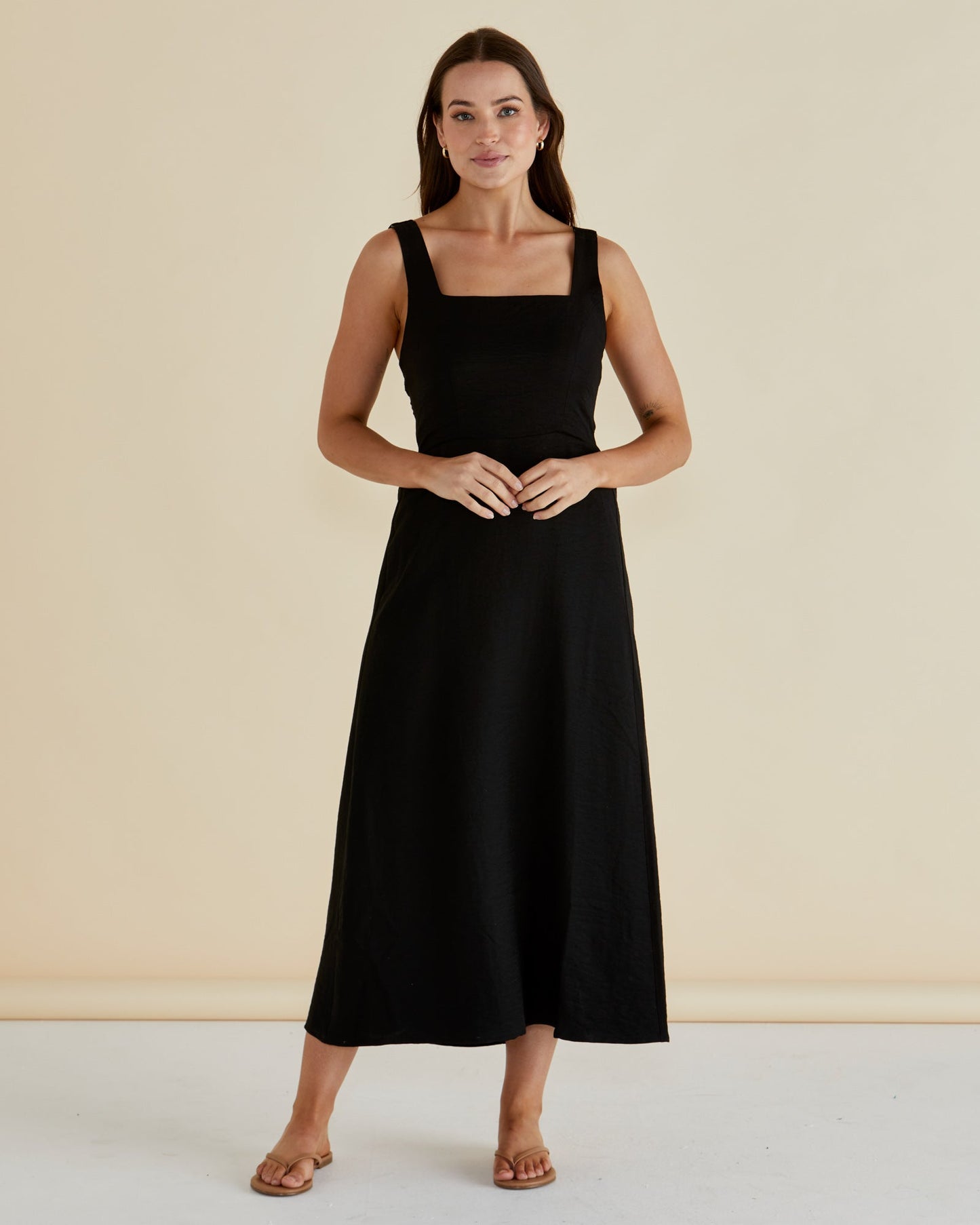 Betty Basics Tegan Midi Dress (Black)