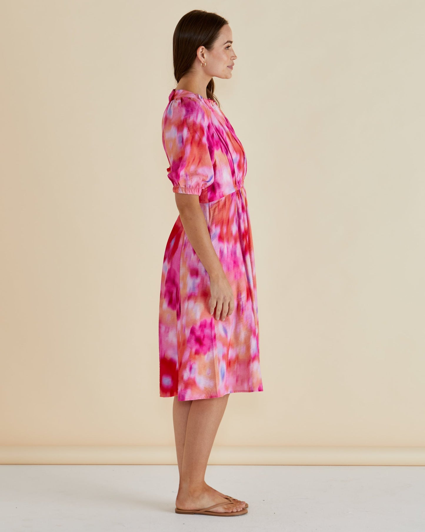 Betty Basics Emery Dress (Floral Abstract Print)