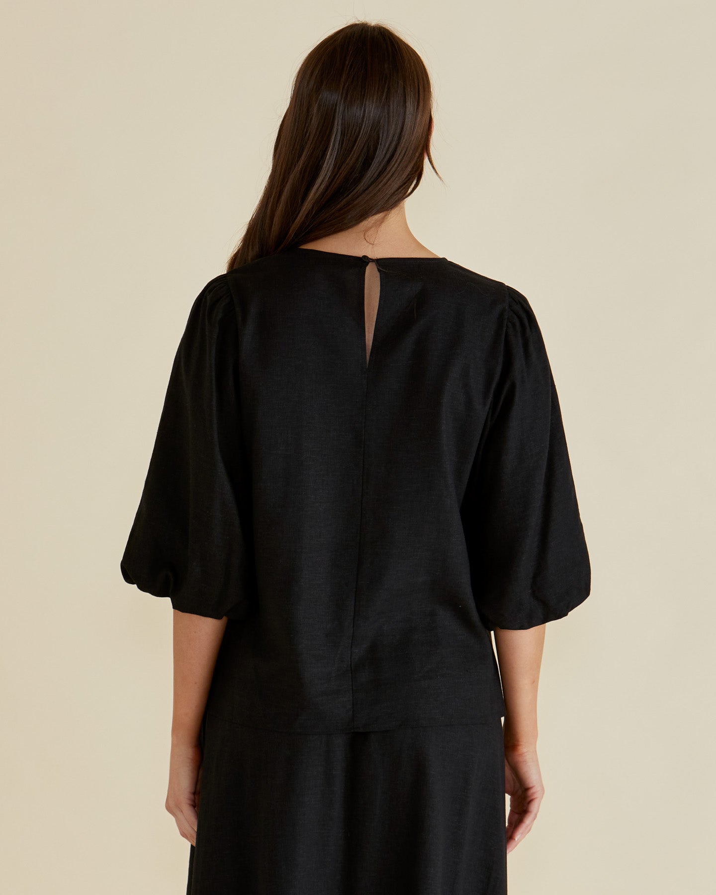 Betty Basics Belize Blouse (Black)