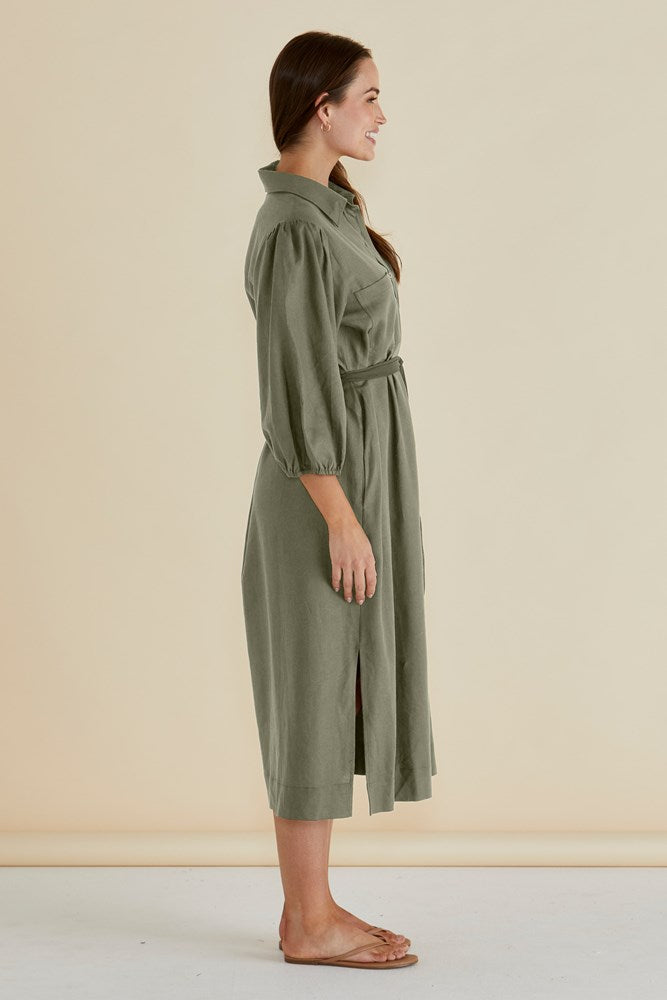 Betty Basics Angelina Dress (Olive)