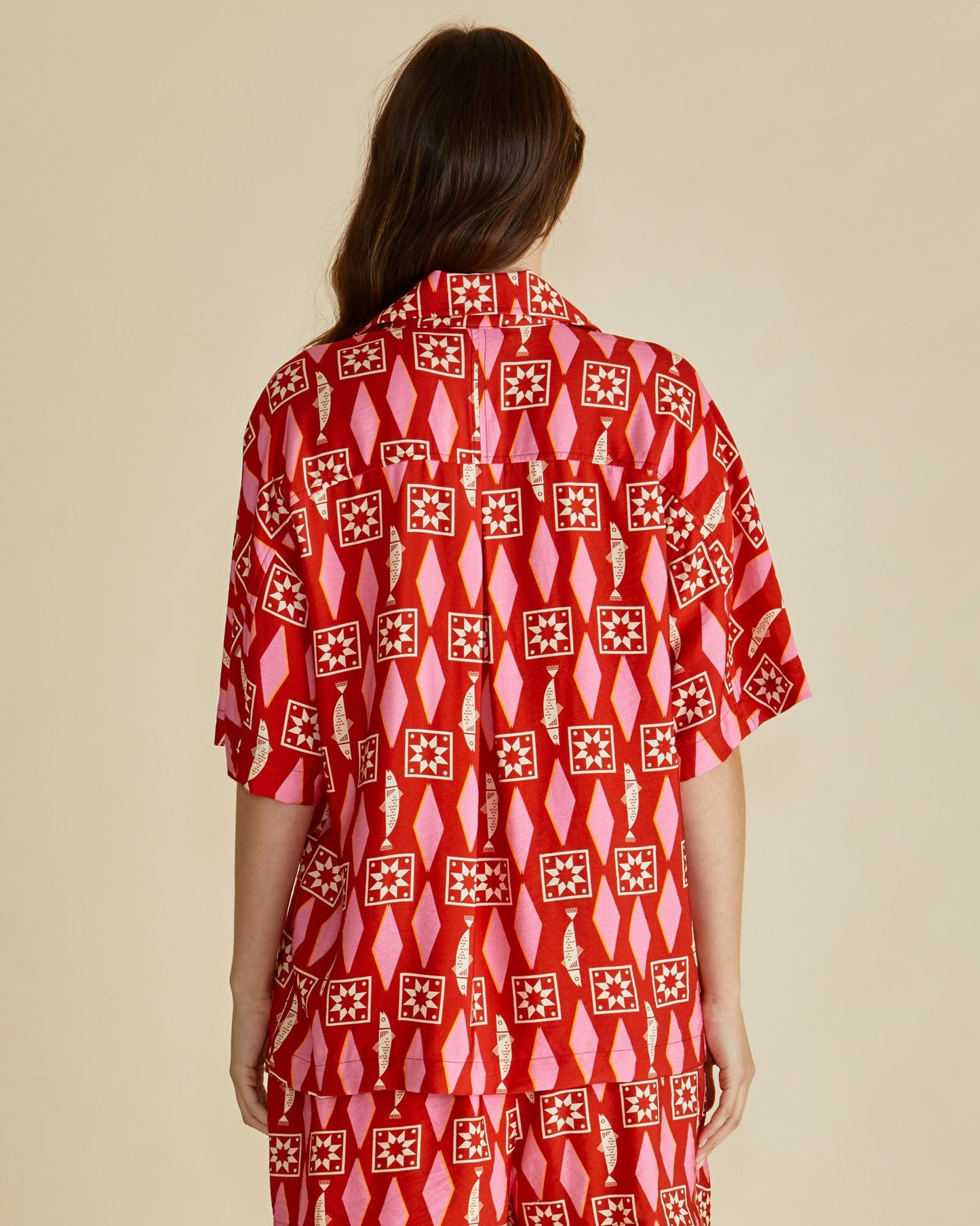 Betty Basics Copacabana Shirt (Sardinia Geo Print)