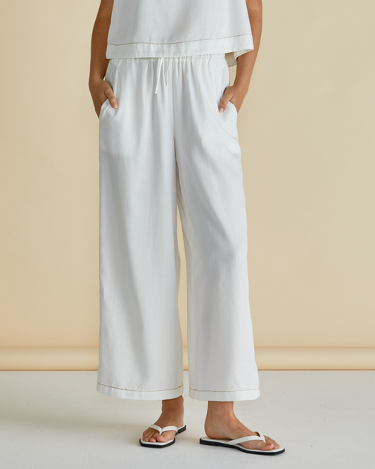 Betty Basics Copacabana Relax Pant (White)