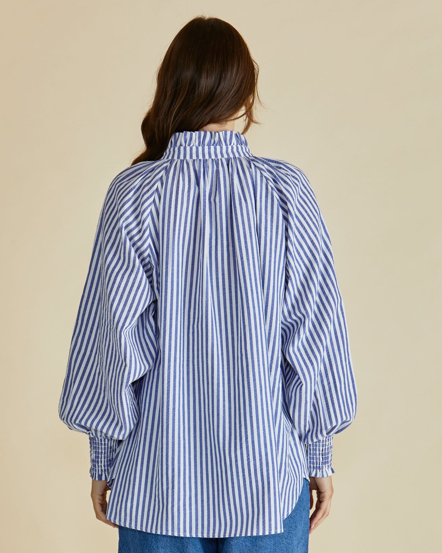 Betty Basics Romi Shirt (Navy Stripe)
