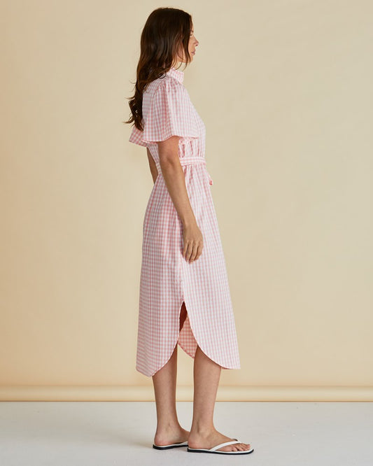 Betty Basics Immie Dress (Pink Gingham)