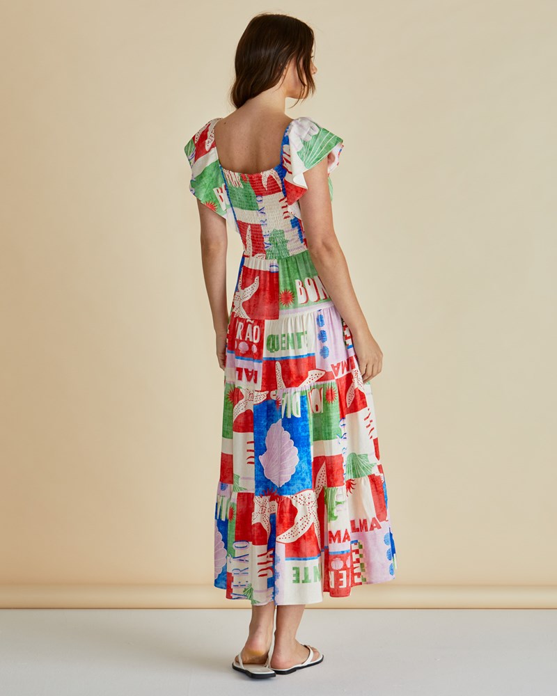 Betty Basics Sadie Dress (Seashell Print)