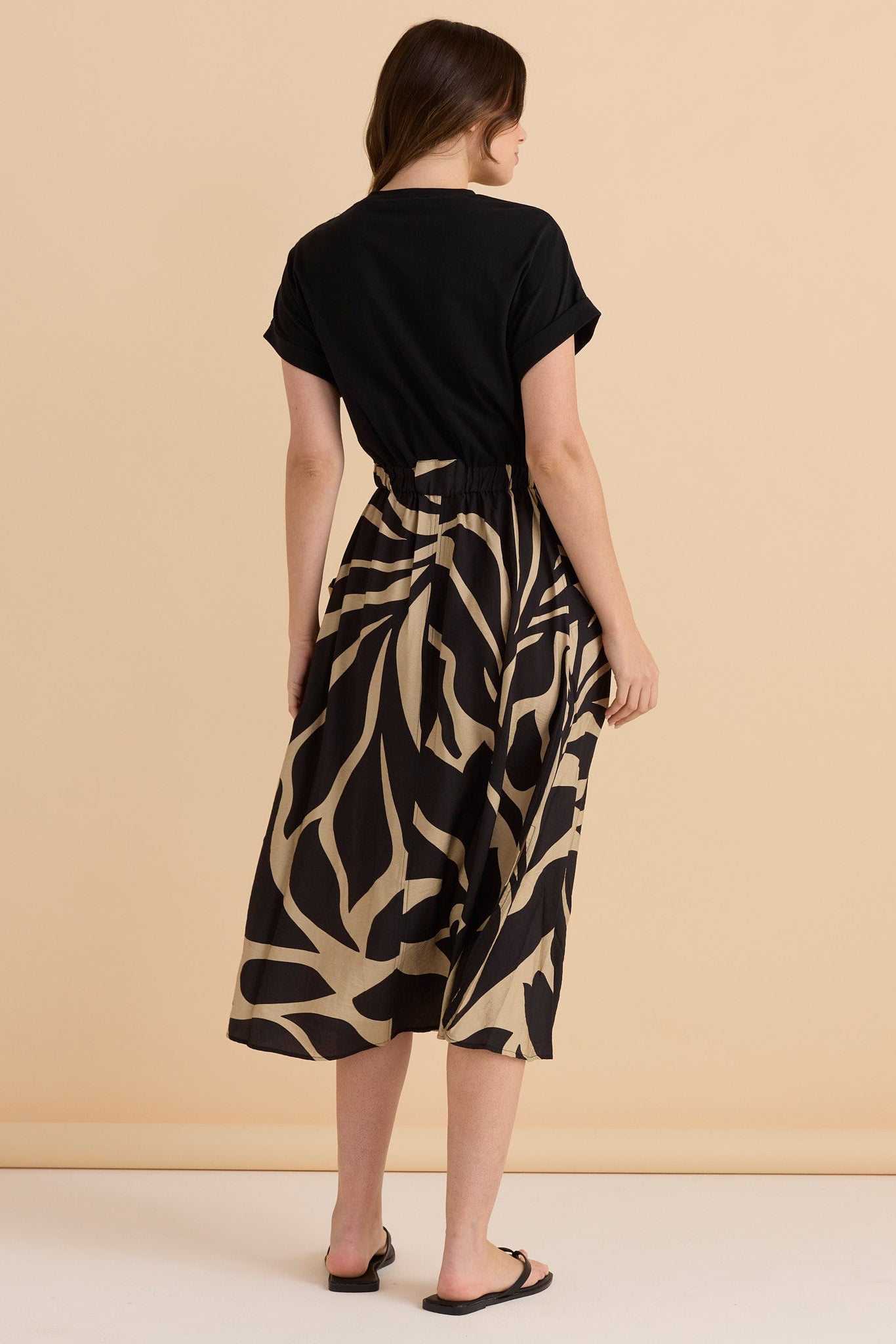Betty Basics Ayden Dress (Monochrome Floral)