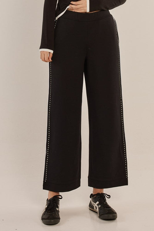 Betty Basics Bien Ponte Jogger (Black/White)