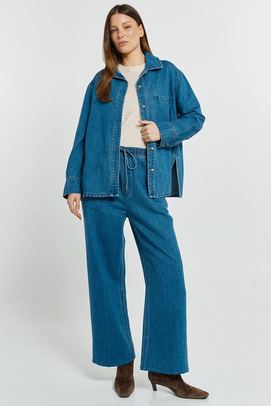Betty Basics Vespa Denim Jogger (Mid Blue)