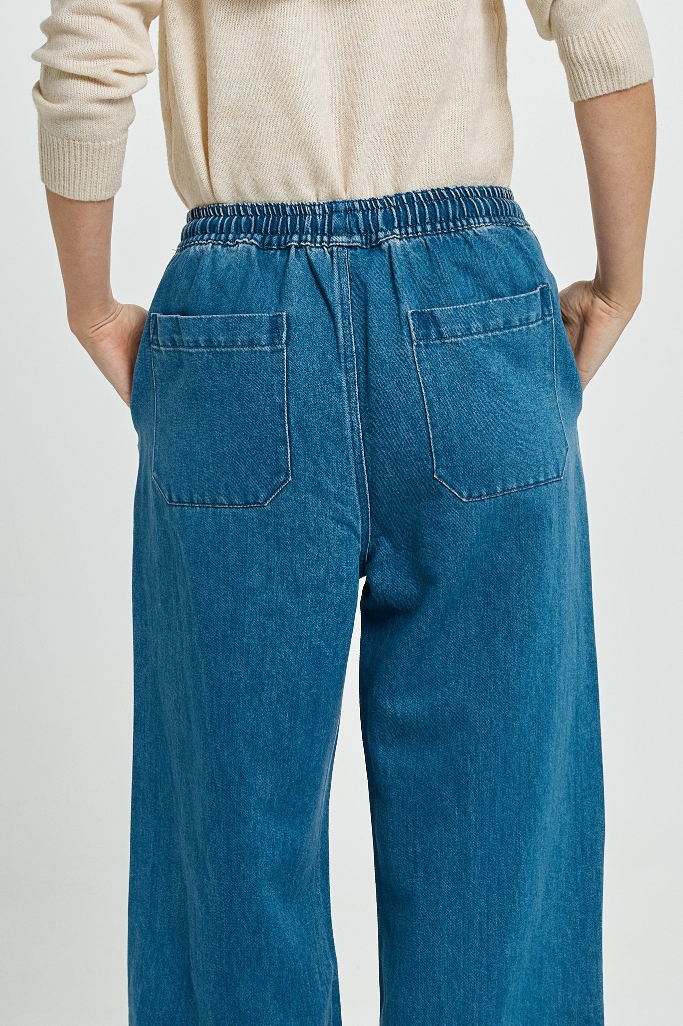 Betty Basics Vespa Denim Jogger (Mid Blue)