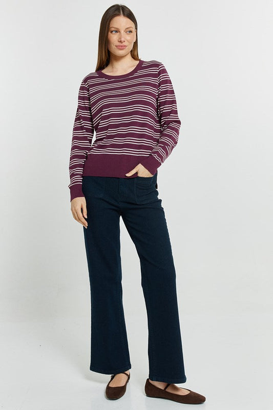 Betty Basics Patch Pocket Jean (Blue Smoke)