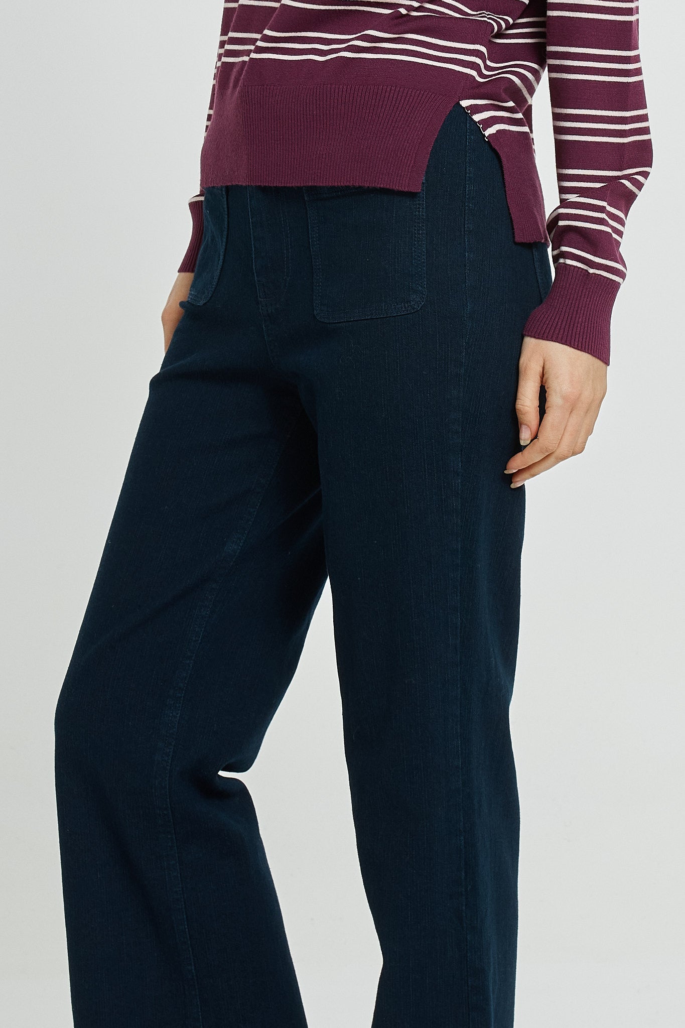 Betty Basics Patch Pocket Jean (Blue Smoke)