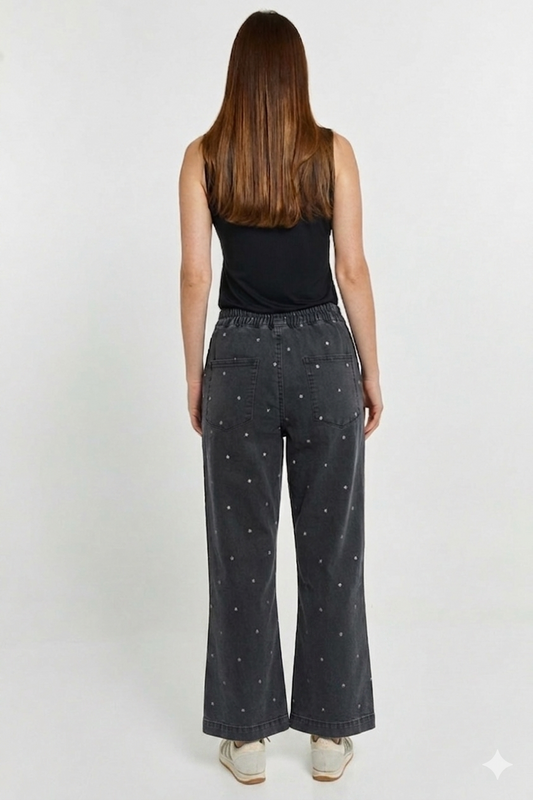 Betty Basics Quinn Stretch Jogger (Star Print)
