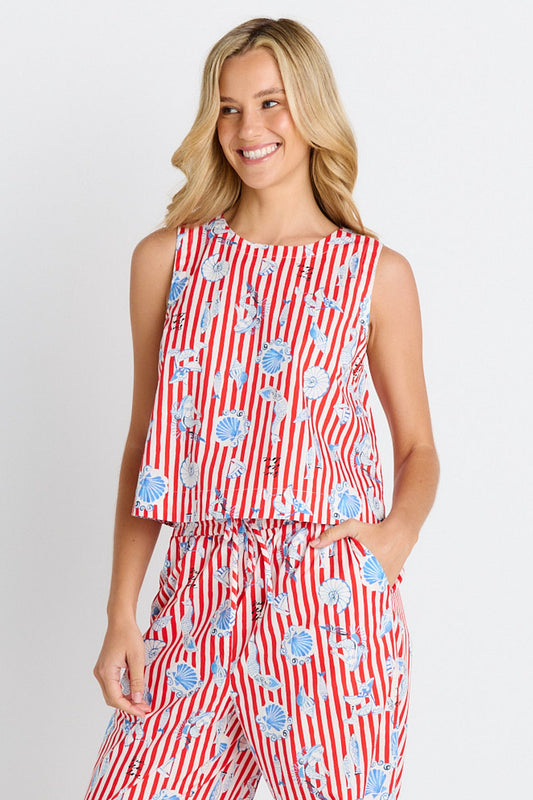 Betty Basics Amalfi Tank (Amalfi Print)