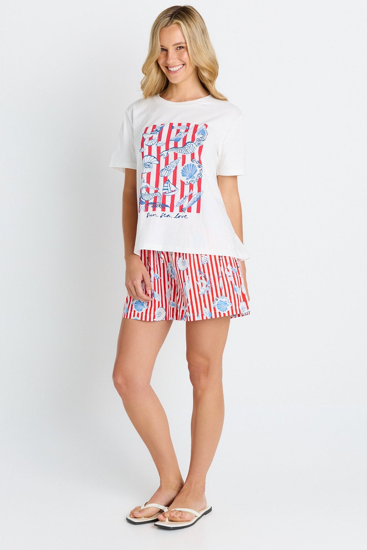 Betty Basics Amalfi Cotton Short (Amalfi Print)