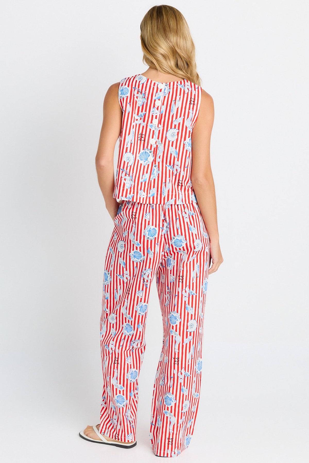 Betty Basics Amalfi Cotton Pant (Amalfi Print)