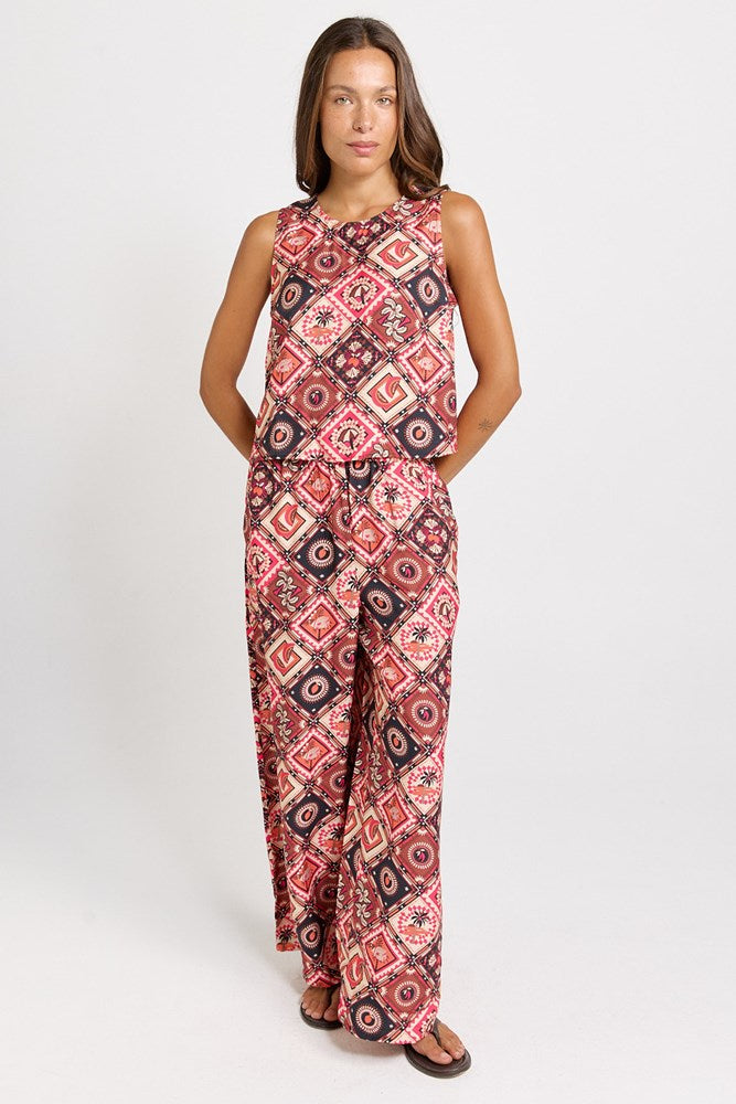 Betty Basics Coco Shell Tank (Coco Print)