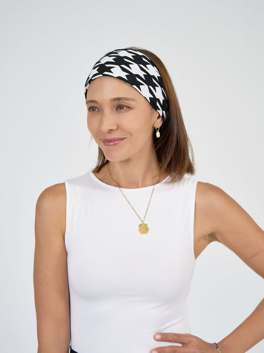 Lou Lou Benni Bamboo Scarf Houndstooth (Houndstoth)