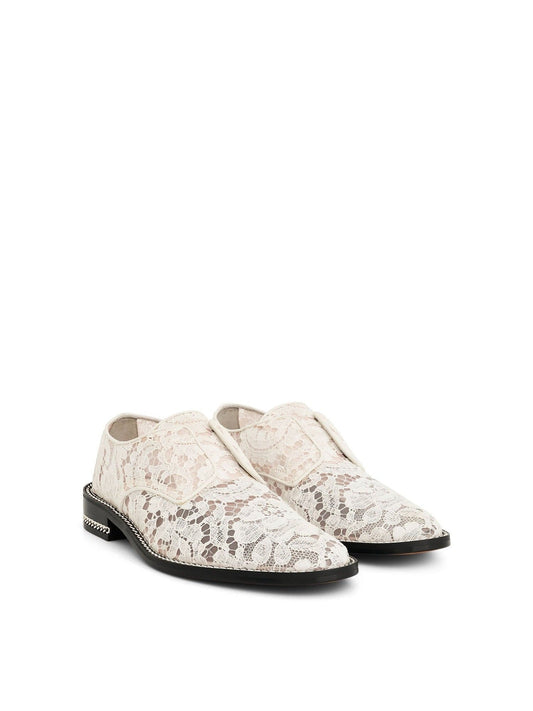 GIVENCHY Double Chain Derby Shoes (White)