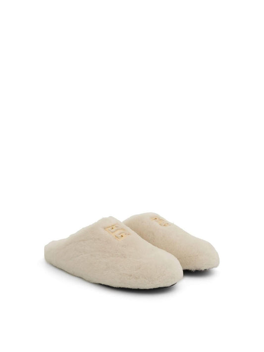 GIVENCHY 4G Shearling Slip On (White)