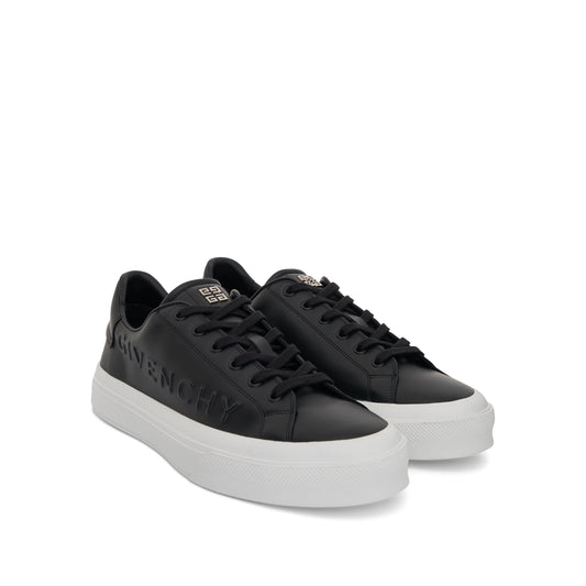 GIVENCHY City Sport Sneaker with Embossed Logo (Black)
