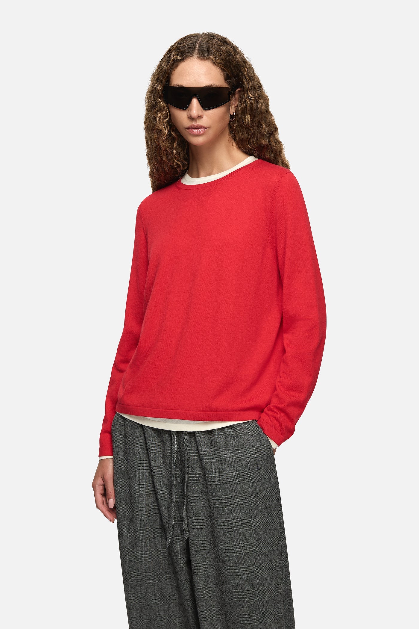 Blanca Studio Amber Layered Sweater (Red)