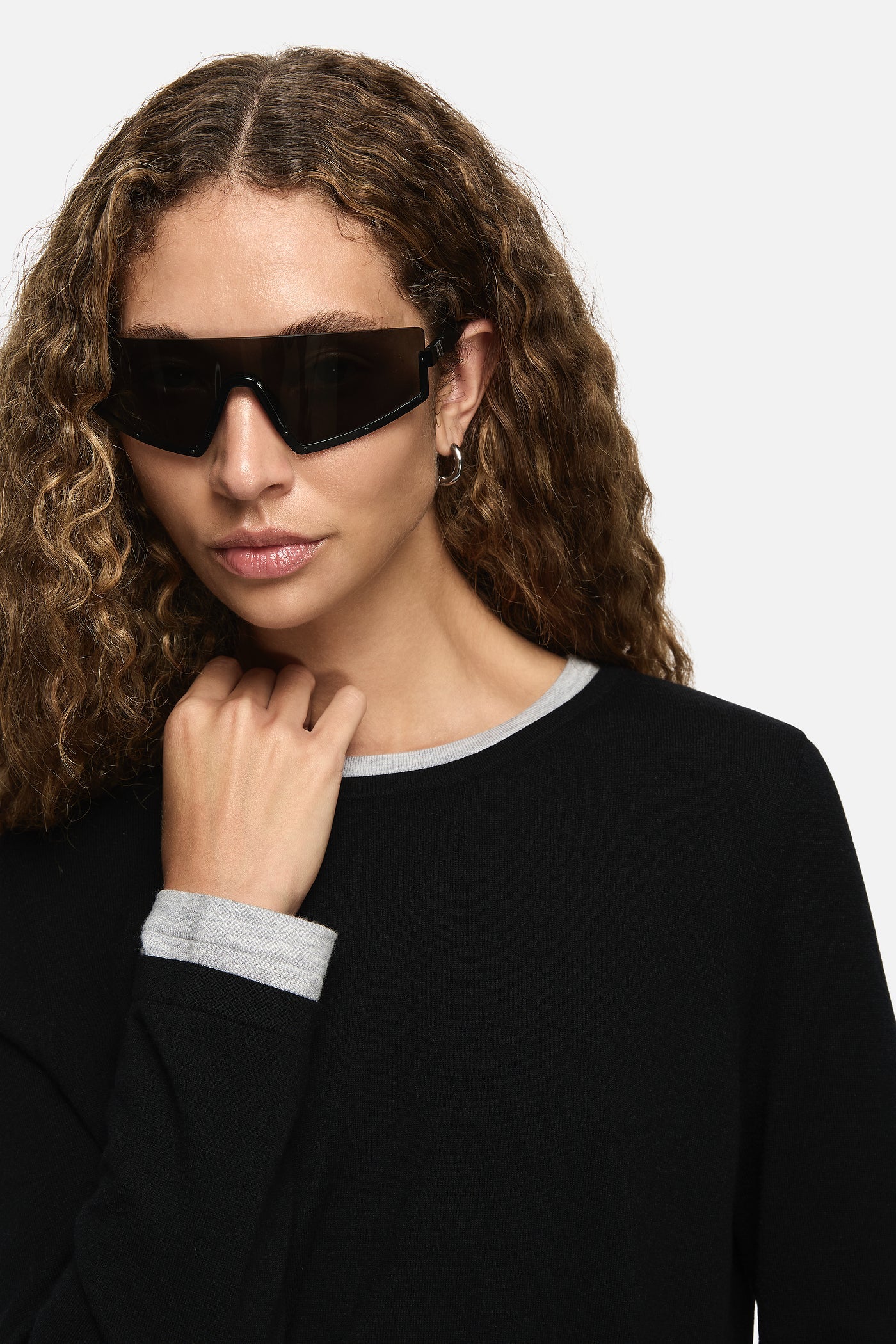 Blanca Studio Amber Layered Sweater (Black)
