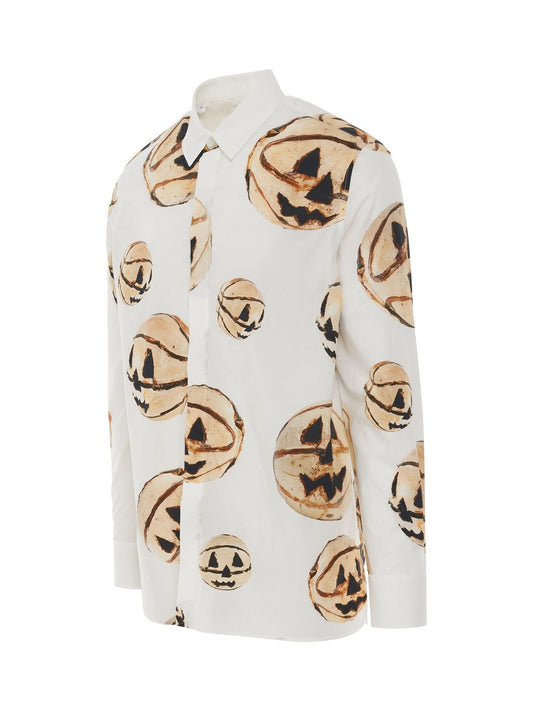 GIVENCHY Boxy Fit Print Shirt (White)