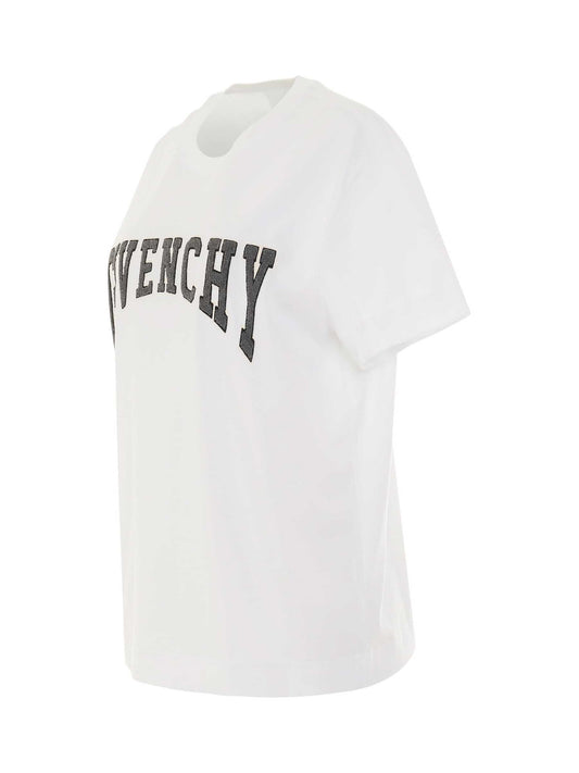 GIVENCHY College Logo Print T-Shirt (White)