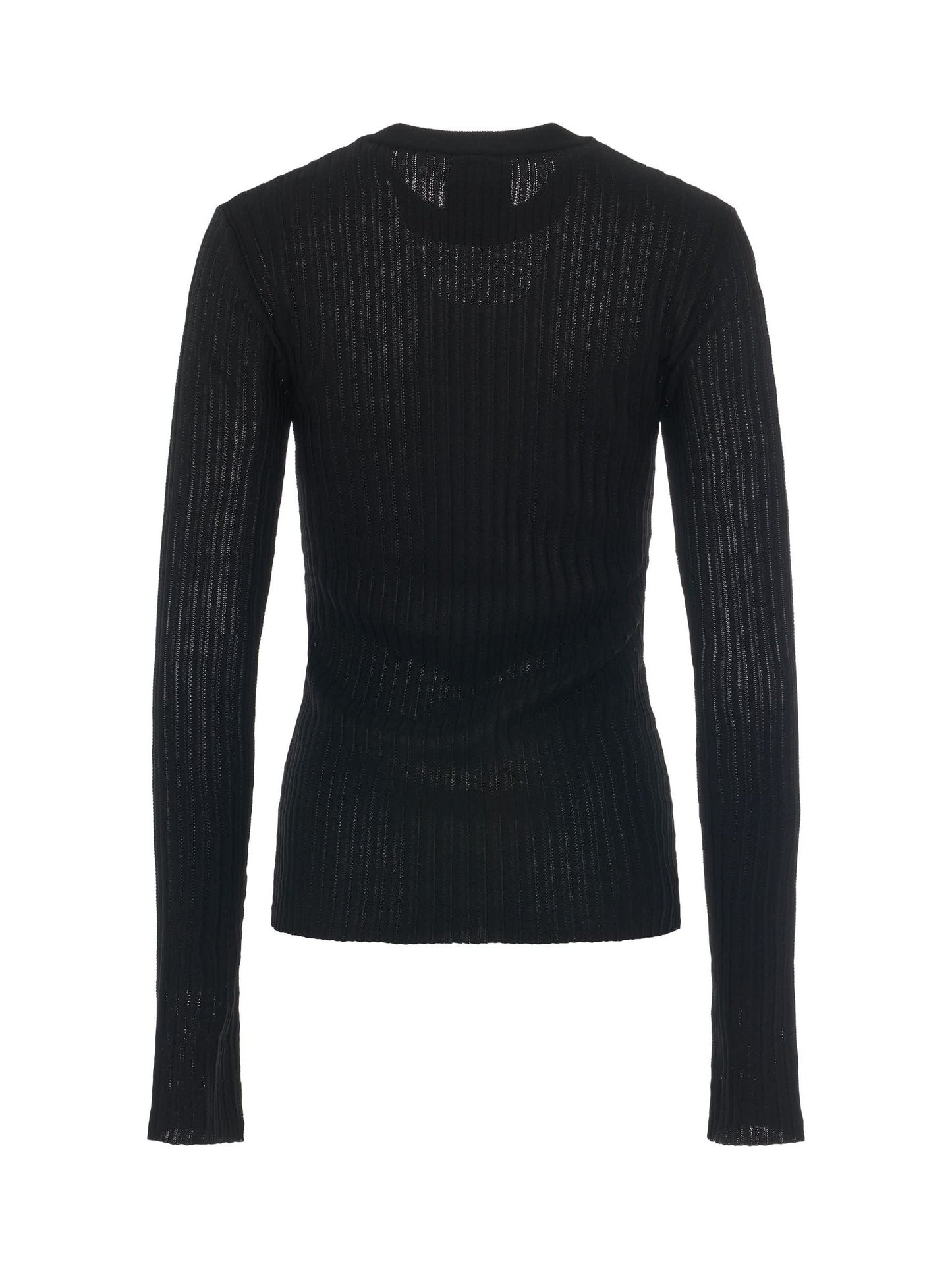 GIVENCHY Ribbed Crewneck Sweater (Black)