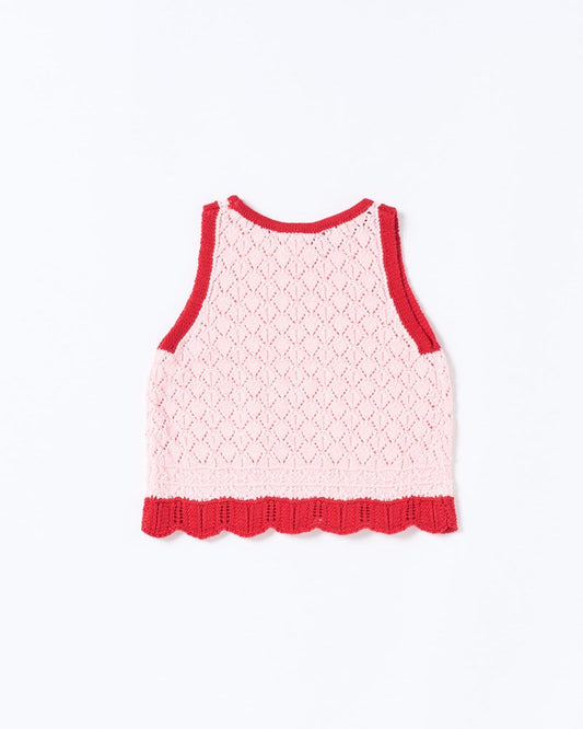 Walnut Melbourne Bella Knit Tank (Pink And Red)