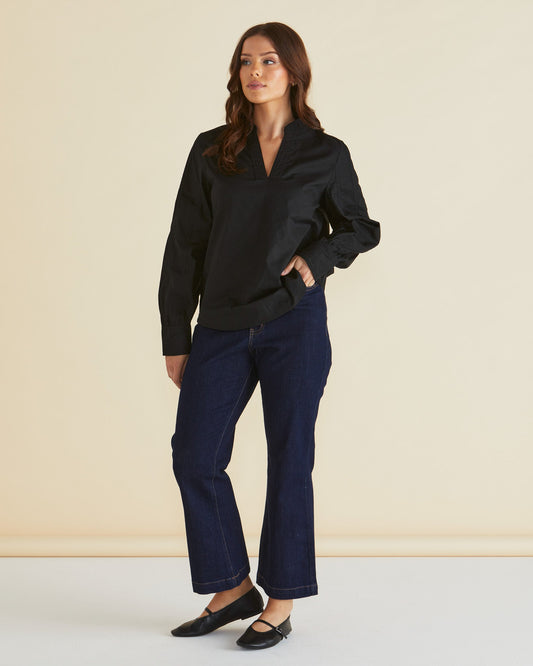 Betty Basics Pinot Blouse (Black)