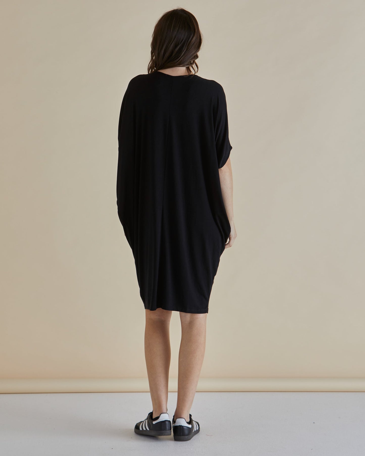 Betty Basics Maui T-Shirt Dress (Black)