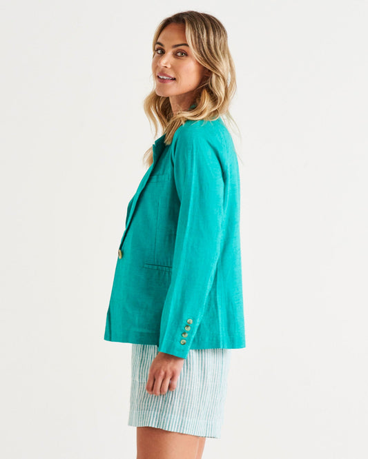 Betty Basics Lisset Blazer (Teal)