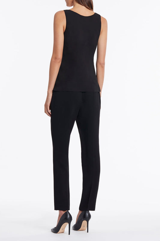 Carla Zampatti Georgette Scoop Cami (Black)