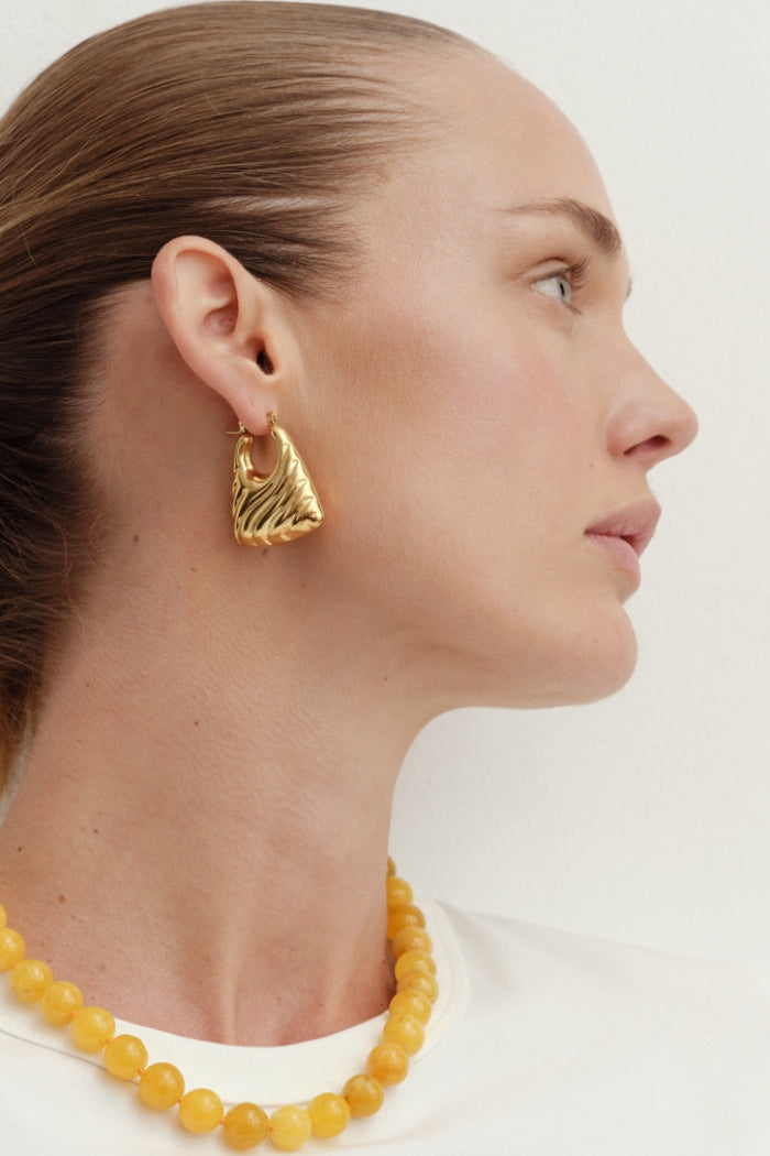 Reliquia Jewellery Anja Hoop Earrings (Gold)