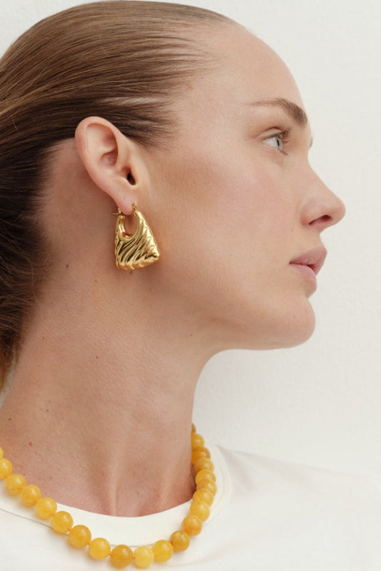Reliquia Jewellery Anja Hoop Earrings (Gold)