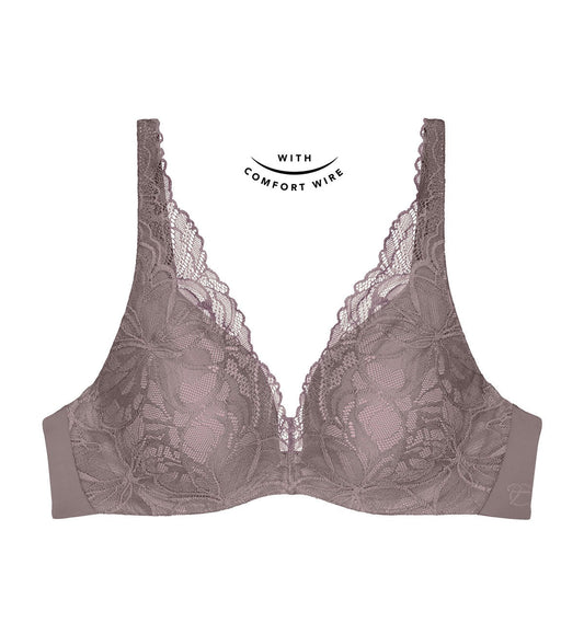 Triumph Body Make Up Illusion Lace Wired Padded (Pigeon Grey)