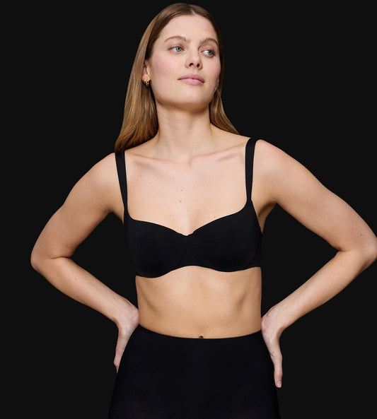 Triumph Body Make Up Illusion Smooth Balconette Bra (Black)