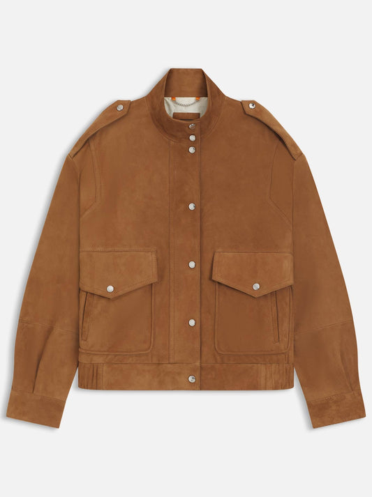 BOSS SABEA LEATHER JACKET (Rust Copper)