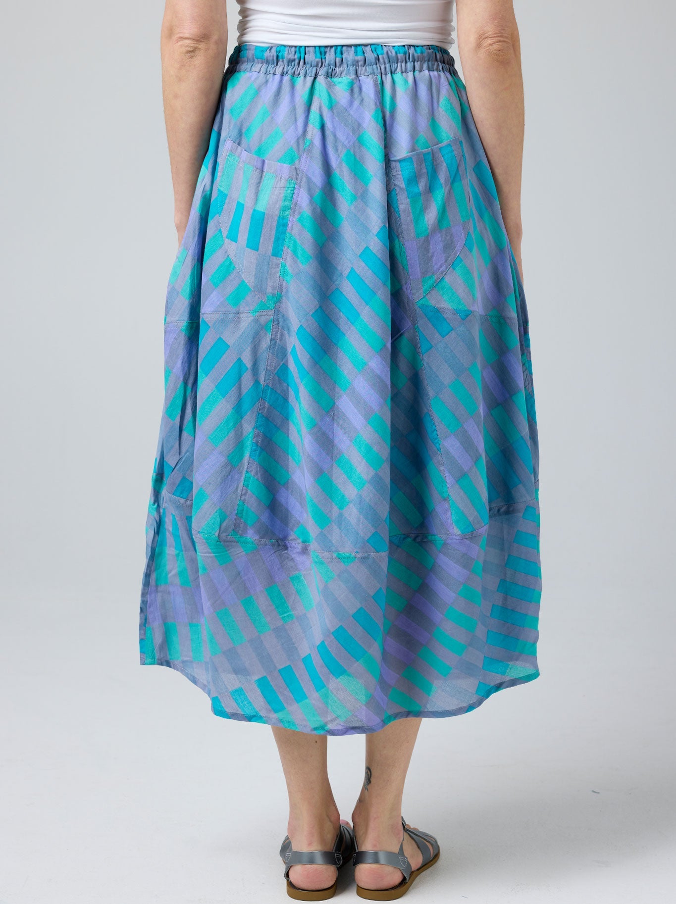 Cake Pocket Panel Skirt (Folk Flower)