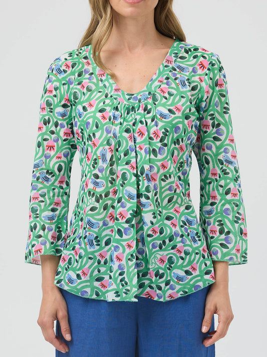 Cake Nolita Top (Birds & Flowers)