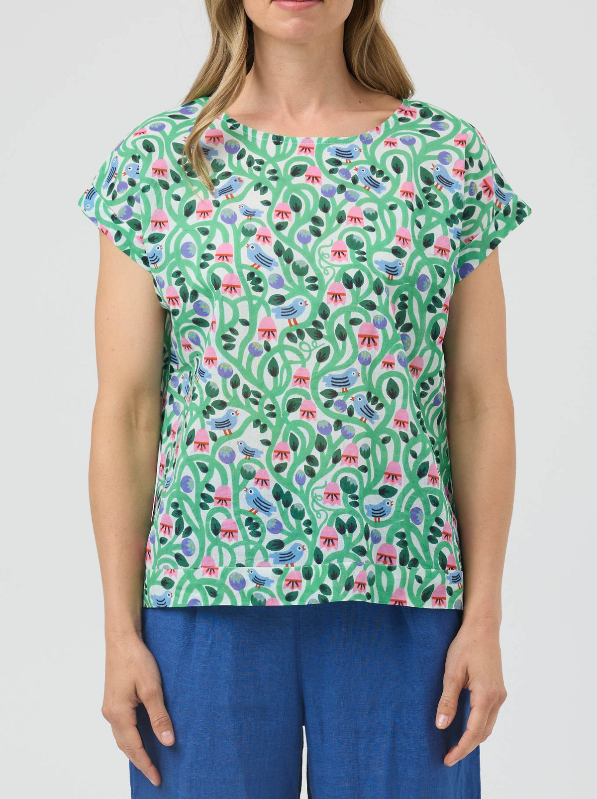 Cake Vicky Round Neck (Blue Arches)