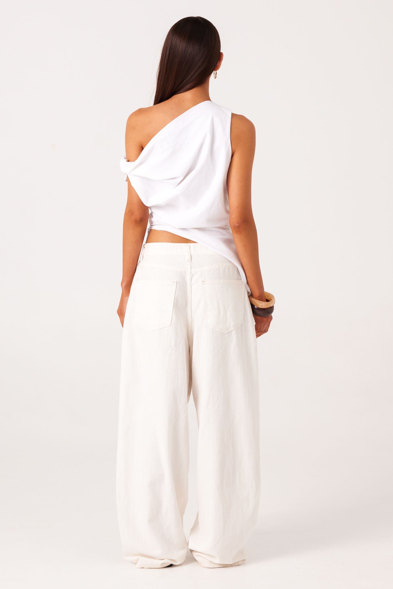 SNDYS CALISSA ASYMMETRICAL TOP (White)