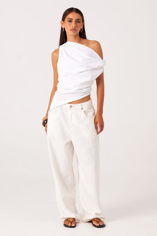 SNDYS CALISSA ASYMMETRICAL TOP (White)