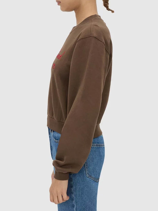 CAMILLA AND MARC MAREN CROP TRACKSUIT TOP (Chocolate)